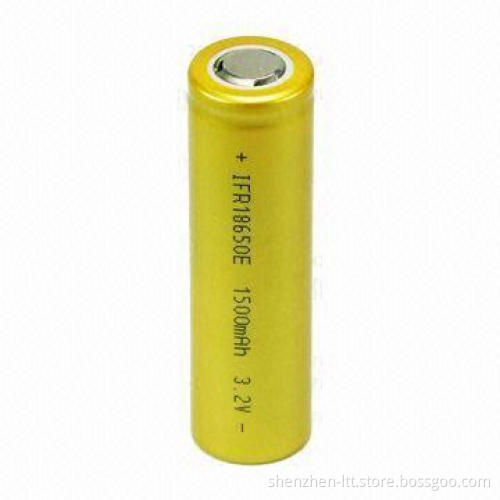 1,500mAh LiFePO4 Battery with 3.2V Voltage and Long Cycle Lifespan